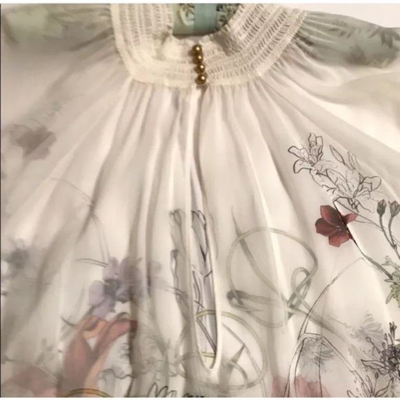 Gucci Silk Floral Blouse NWT - Picture 2 of 5